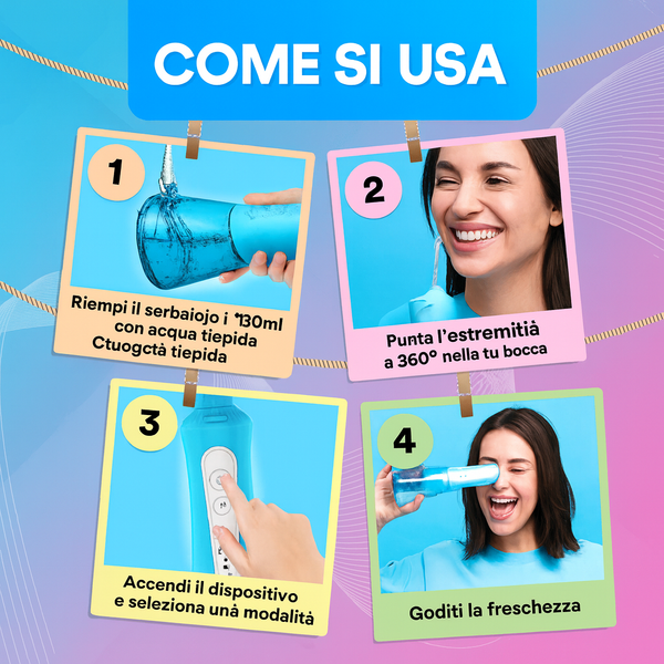 Dental Wireless 5-In-1 Water Flosser Pro