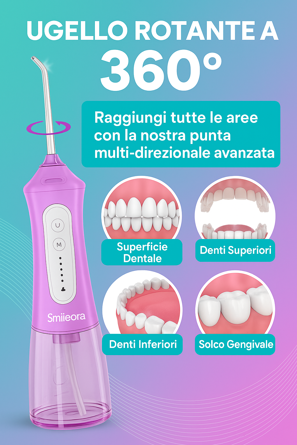 Dental Wireless 5-In-1 Water Flosser Pro